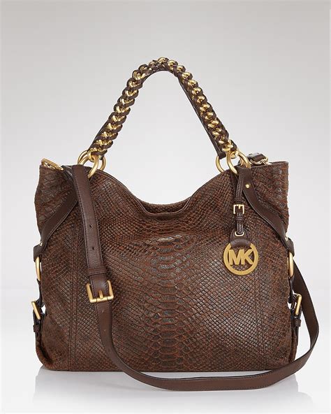 michael kors tristan large shoulder tote luggage leather|Michael Kors large totes.